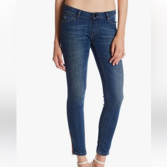 Etienne Marcel Signature Ankle Zip Jeans Medium Wash - Picture 1 of 13